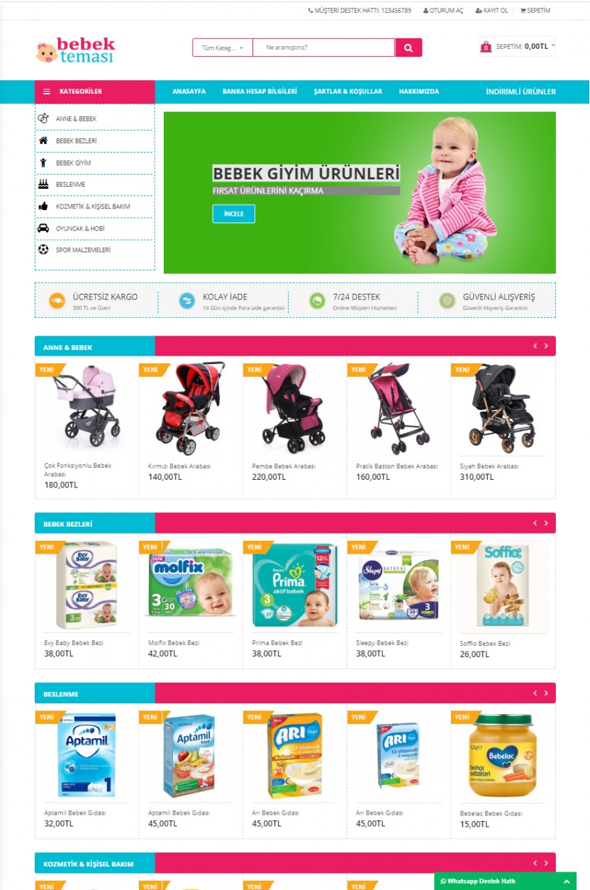 Opencart 2x Bebek Teması